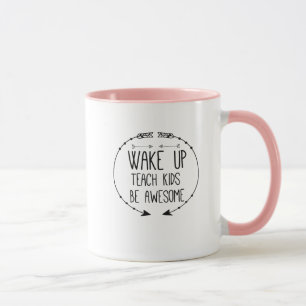 Lehrer wachen unterrichten Kinder ist fantastisch Tasse