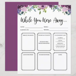 Lehrer während des Abwesens