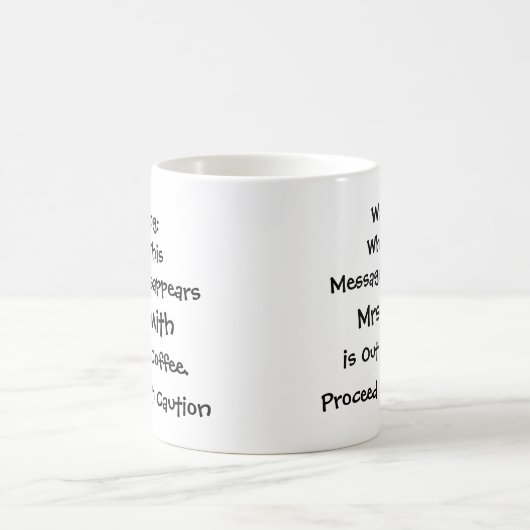 Lehrer-Warnungs-verwandelnde Tasse (Mittel)