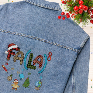 Lehrer Weihnachten Fa La School Schulspass Jeansjacke