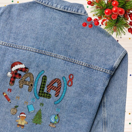 Lehrer Weihnachten Fa La School Schulspass Jeansjacke