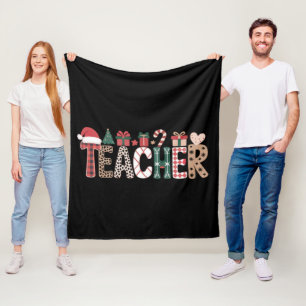 Lehrer Weihnachten Leben Lehren Liebe Inspirierend Fleecedecke