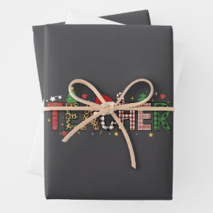 Lehrer Weihnachtsalphabet Lehrer Geschenk Schüler Geschenkpapier Set