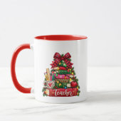 Lehrer-Weihnachtsbaum-Kaffeetasse Tasse (Links)