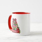 Lehrer-Weihnachtsbaum-Kaffeetasse Tasse (Vorderseite Links)