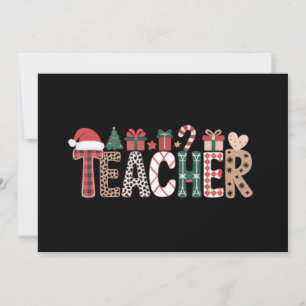 Lehrer Weihnachtsleben Lehre Liebe Inspiration Feiertagskarte