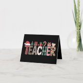 Lehrer Weihnachtsleben Lehre Liebe Inspiration Karte (Vorderseite)