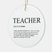 Lehrer-Weihnachtsverzierung Keramikornament (Links)