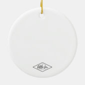 Lehrer-Weihnachtsverzierung Keramikornament (Hinten)