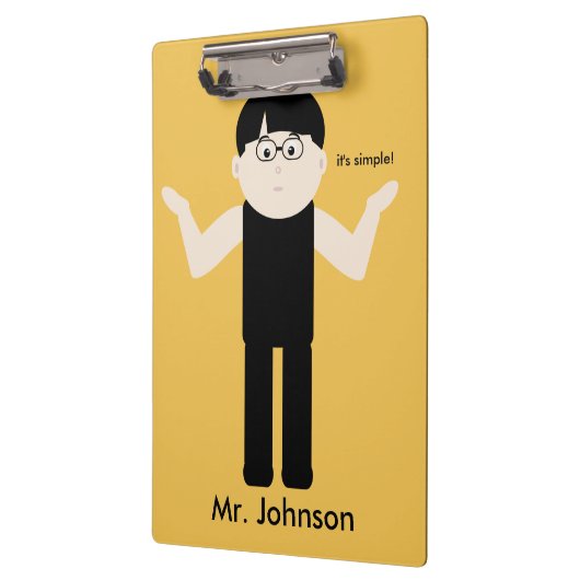 Lehrer weil Typ 2 Funny Clipboard Klemmbrett (Links)