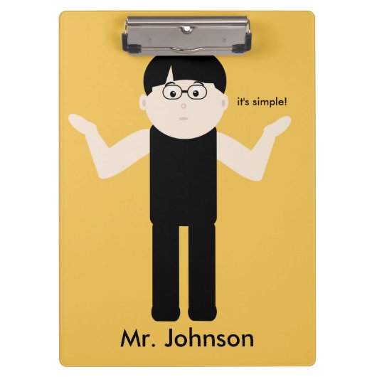 Lehrer weil Typ 2 Funny Clipboard Klemmbrett (Vorderseite)