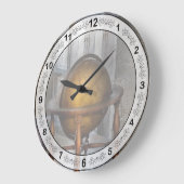 Lehrer - Weltweit Große Wanduhr (Winkel)