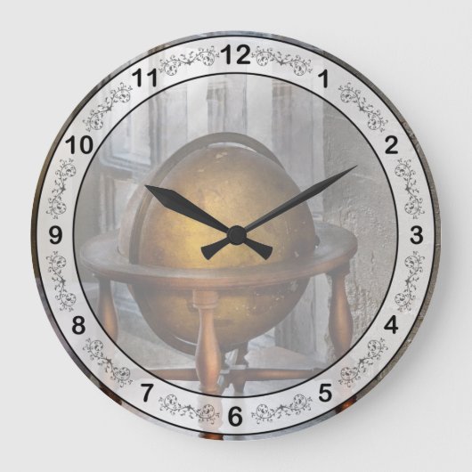 Lehrer - Weltweit Große Wanduhr (Vorderseite)