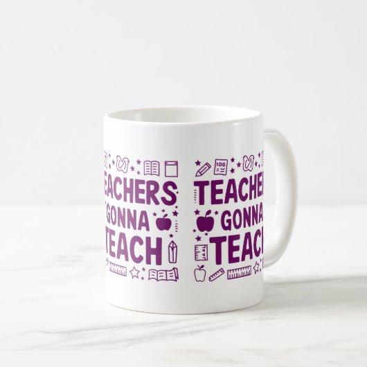 Lehrer werden unterrichten kaffeetasse (VorderseiteRechts)