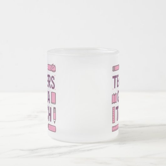 Lehrer werden unterrichten mattglastasse (Mittel)