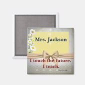 Lehrer Wertgutschein Geschenk I Touch Die Zukunft Magnet (Vorderseite/Rückseite)