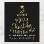 Lehrer Wertgutschein Geschenk wünschen wir Ihnen e Weinetikett (Einzelnes Label)