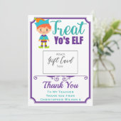 Lehrer Wertgutschrift Leckerei Sie selbst Geschenk (Stehend Vorderseite)