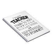 Lehrer Wertpapier Danke, Geschenk Notizblock (Rechte Seite)