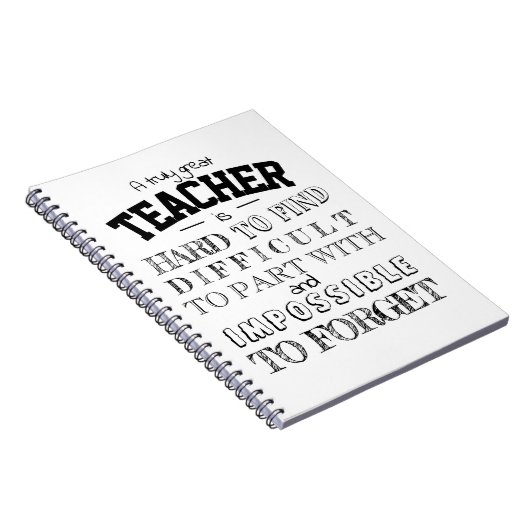 Lehrer Wertpapier Danke, Geschenk Notizblock (Rechte Seite)