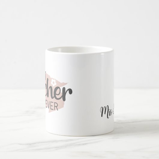 Lehrer Wertschätzung Bester Lehrer je Vielen Dank Kaffeetasse (Mittel)