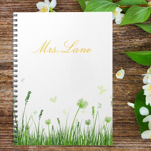 Lehrer Wertschätzung Boho Floral Notebook Notizblock