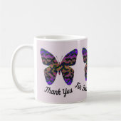Lehrer Wertschätzung Bright Butterfly Danke Kaffeetasse (Links)