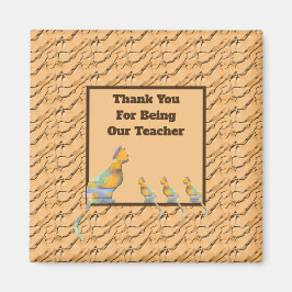 Lehrer Wertschätzung Cat Kittens Klasse Vielen Dan Magnet