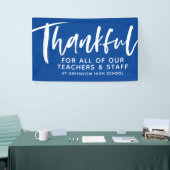 Lehrer Wertschätzung dankbar für das gute Drehbuch Banner (Messeveranstaltung)