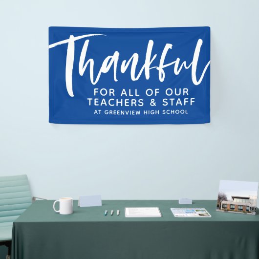 Lehrer Wertschätzung dankbar für das gute Drehbuch Banner (Messeveranstaltung)