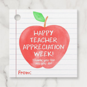 Lehrer Wertschätzung Danke Apple Tag Geschenkanhänger