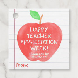 Lehrer Wertschätzung Danke Apple Tag Geschenkanhänger