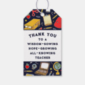 Lehrer Wertschätzung danke Ihnen Geschenktasten Geschenkanhänger (Vorderseite)