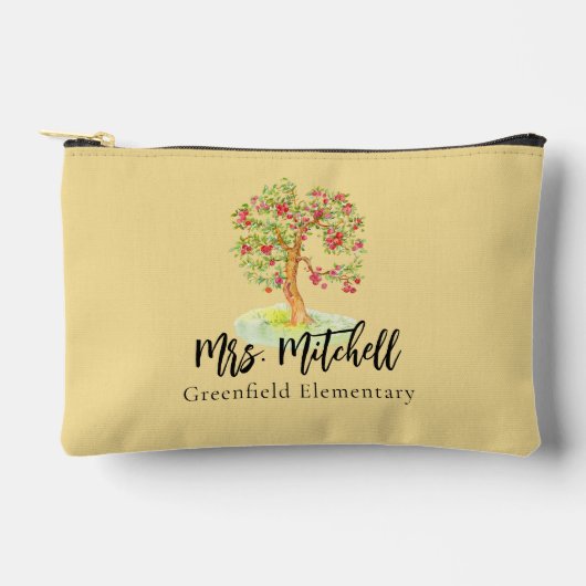 Lehrer Wertschätzung Danke Ihnen Moderne Wasserfar Zubehörtasche (Vorderseite)