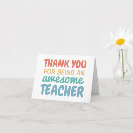 Lehrer Wertschätzung danke Ihnen pastellel Regenbo Karte