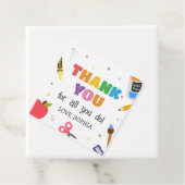 Lehrer Wertschätzung Danke Platz Geschenkanhänger (Beispiel)