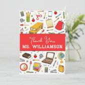 Lehrer Wertschätzung Dankeschön Karte (Stehend Vorderseite)