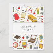 Lehrer Wertschätzung Dankeschön Karte (Rückseite)