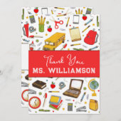 Lehrer Wertschätzung Dankeschön Karte (Vorne/Hinten)