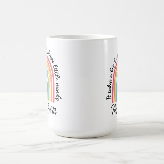 Lehrer Wertschätzung Es braucht ein großes Herz, u Kaffeetasse (Mittel)