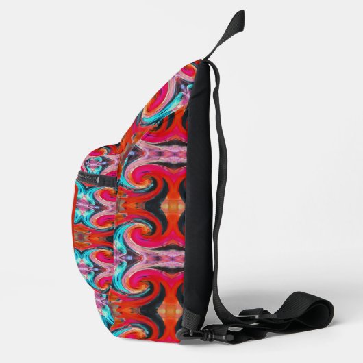 Lehrer Wertschätzung Farbige Gefärbte Krawatte Vie Crossbody Bag (Rechts)