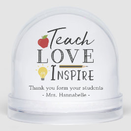 Lehrer Wertschätzung Foto Geschenk personalisiert Schneekugeln