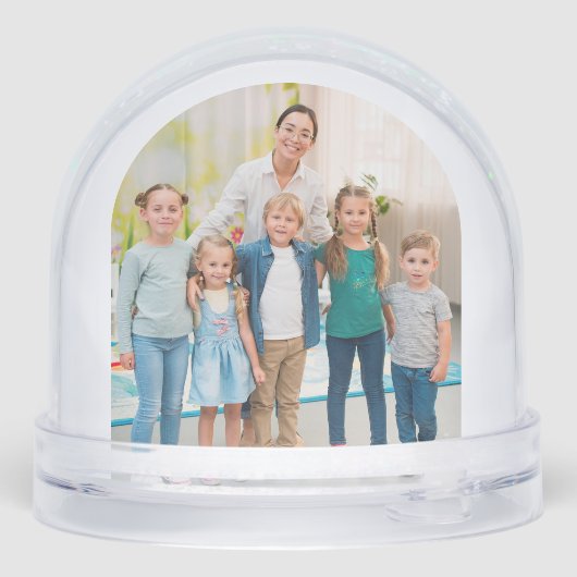 Lehrer Wertschätzung Foto Geschenk personalisiert Schneekugeln (Rückseite)