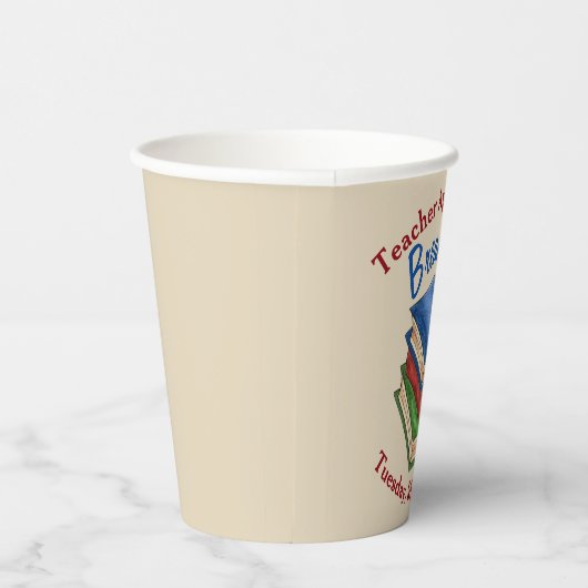 Lehrer Wertschätzung Frühstück Rente Party Pappbecher (Rechts)