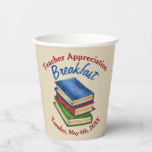 Lehrer Wertschätzung Frühstück Rente Party Pappbecher (Vorderseite)