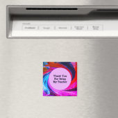 Lehrer Wertschätzung Gefärbte Krawatte Klassenzimm Magnet (In Situ (Geschirrspüler))