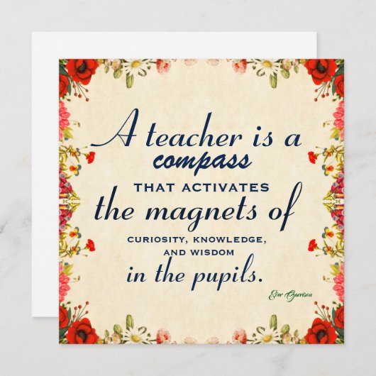 Lehrer Wertschätzung Geschenk Ein Lehrer ist ein K (Vorne/Hinten)