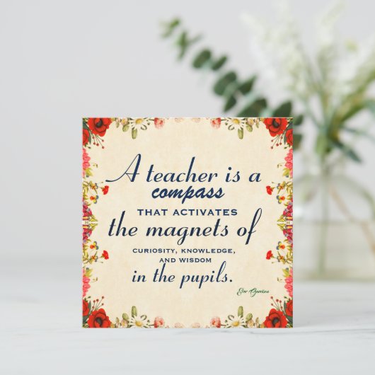 Lehrer Wertschätzung Geschenk Ein Lehrer ist ein K (Stehend Vorderseite)