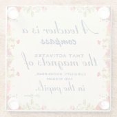 Lehrer Wertschätzung Geschenk Ein Lehrer ist ein K Glasuntersetzer (Rückseite)