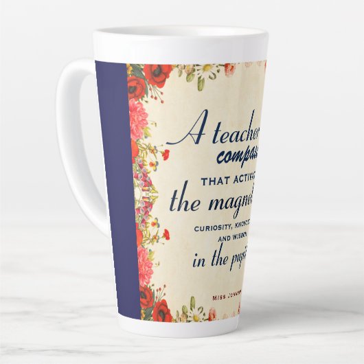 Lehrer Wertschätzung Geschenk Ein Lehrer ist ein K Milchtasse (Linke Ecke)